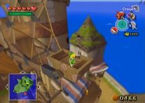 une photo d'Ã©cran de The Legend of Zelda - The Windwaker sur Nintendo Gamecube